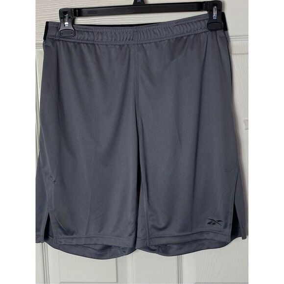 REEBOK BOYS Medium Speedwick Athletic Gray SHORTS - Picture 2 of 9